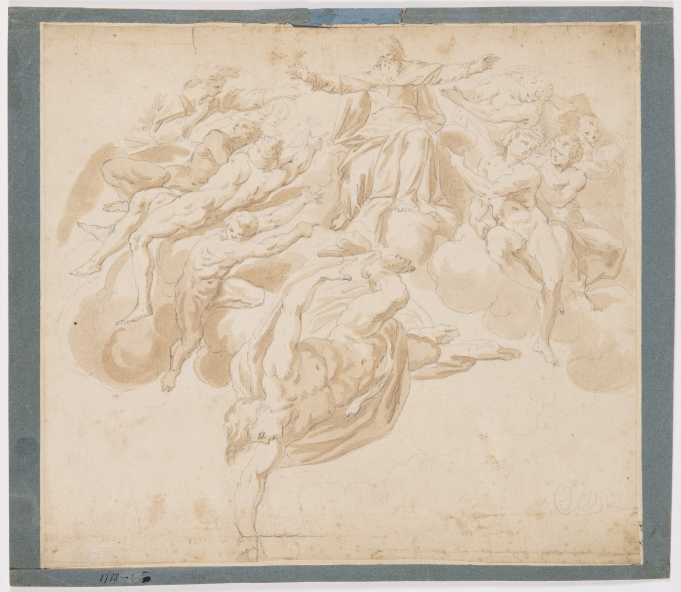 PIETER DE JODE 1570 - 1634 - BŮH TVOŘÍCÍ ANDĚLY