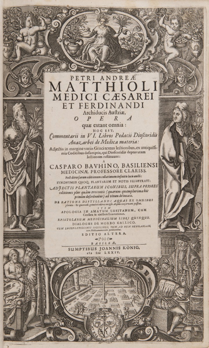 PIETRO ANDREA MATTIOLI 1501 - 1577 - DE MEDICA MATERIA S KOMENTÁŘI