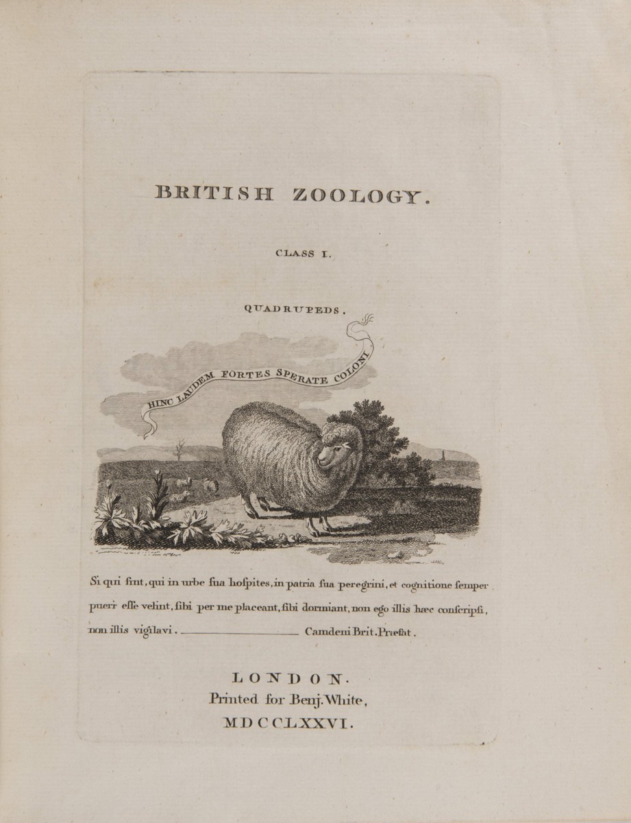 THOMAS PENNANT 1726 - 1798 - BRITSKÁ ZOOLOGIE