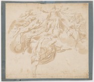 PIETER DE JODE 1570 - 1634 - BŮH TVOŘÍCÍ ANDĚLY
