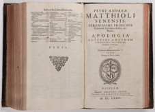 PIETRO ANDREA MATTIOLI 1501 - 1577 - DE MEDICA MATERIA S KOMENTÁŘI
