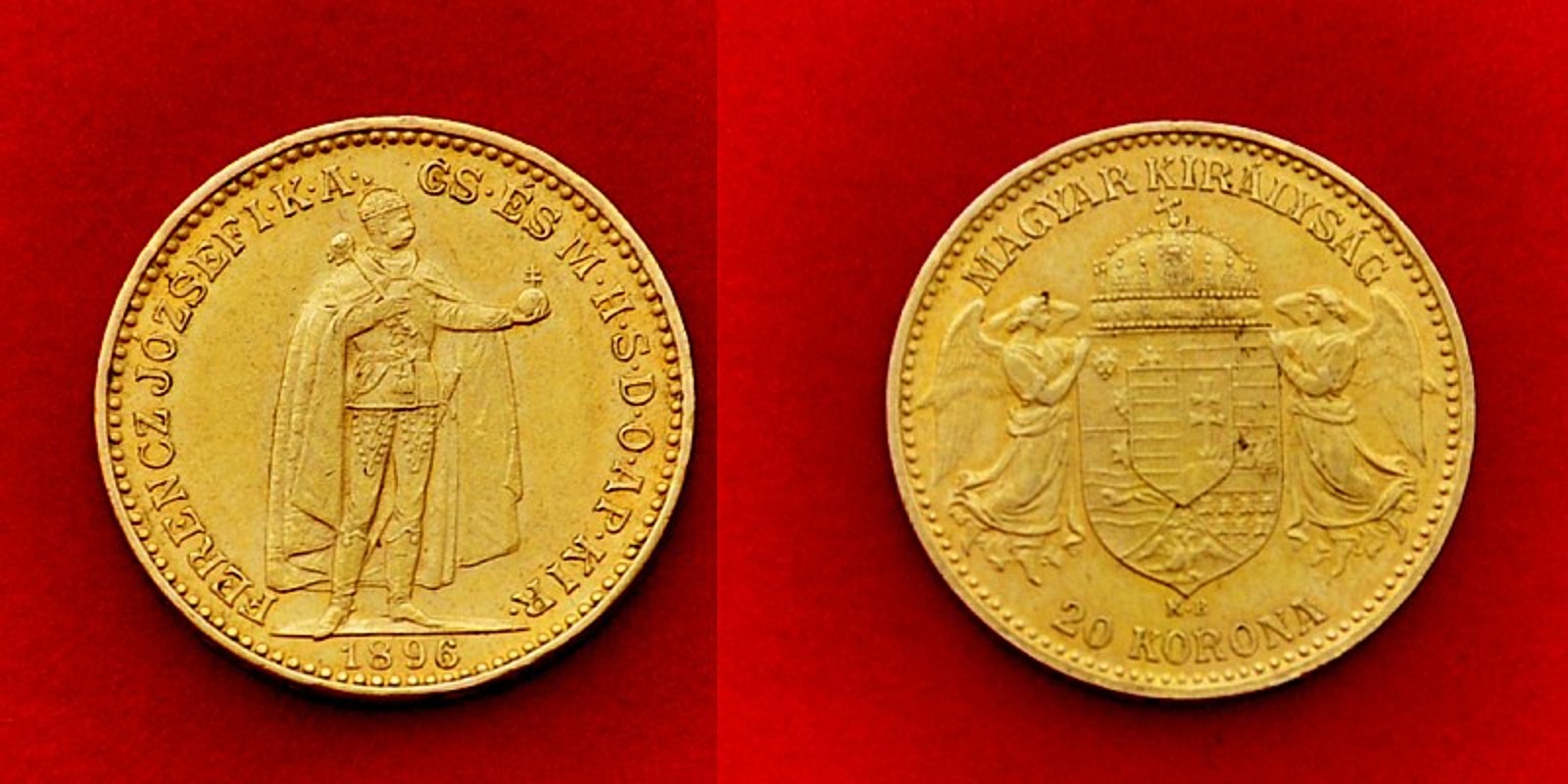 Zlatá 20 Koruna 1896