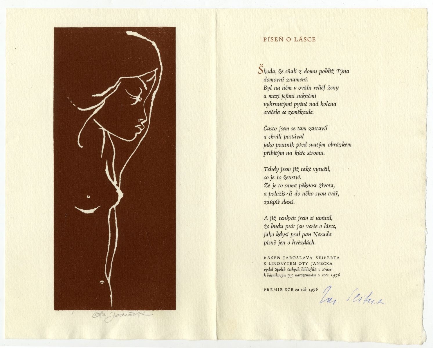 Janeček Ota - Jaroslav Seifert