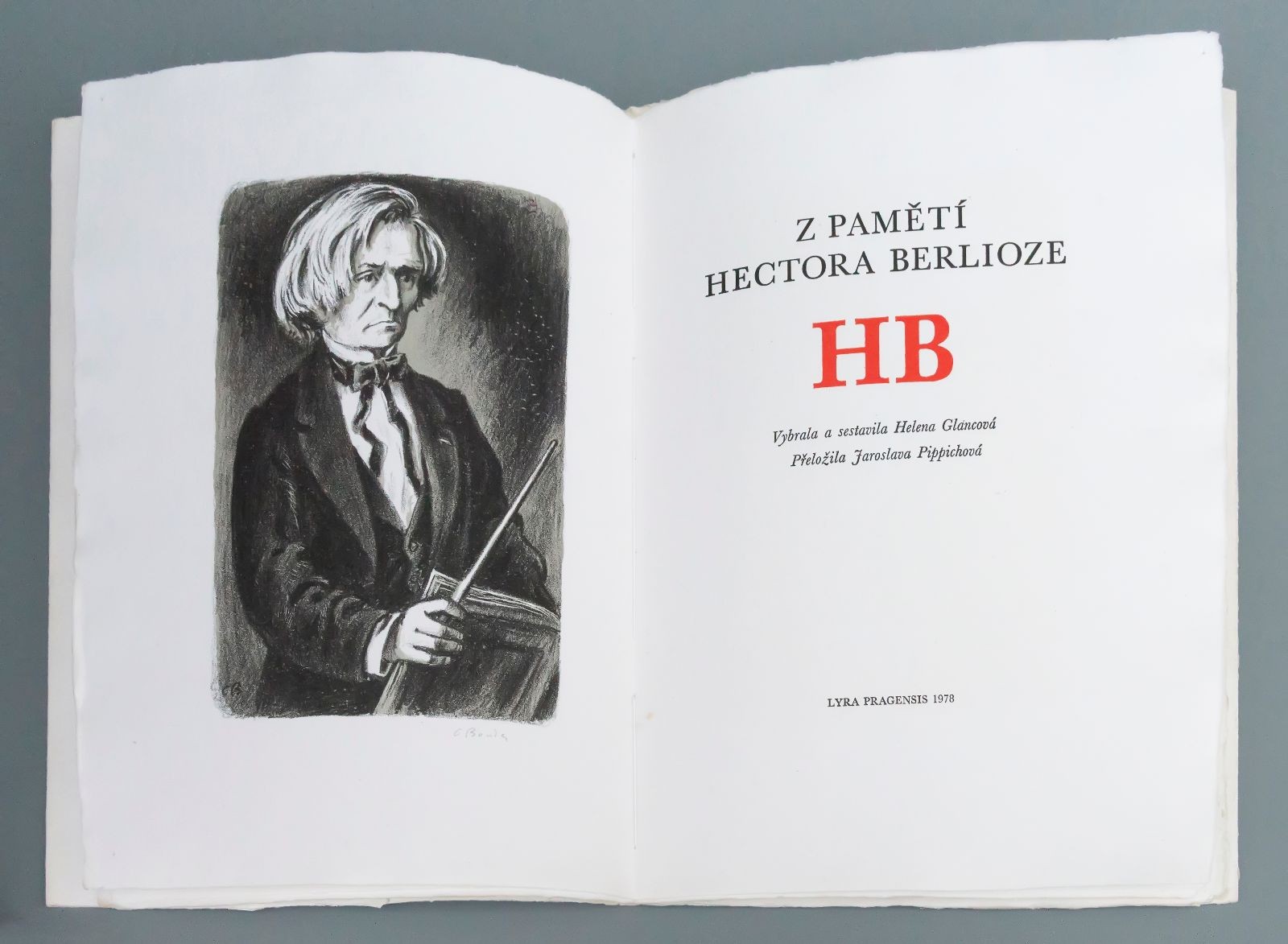 Bibliofilie "Z pamětí Hectora Berlioze - 7 grafických listů Cyril Bouda"