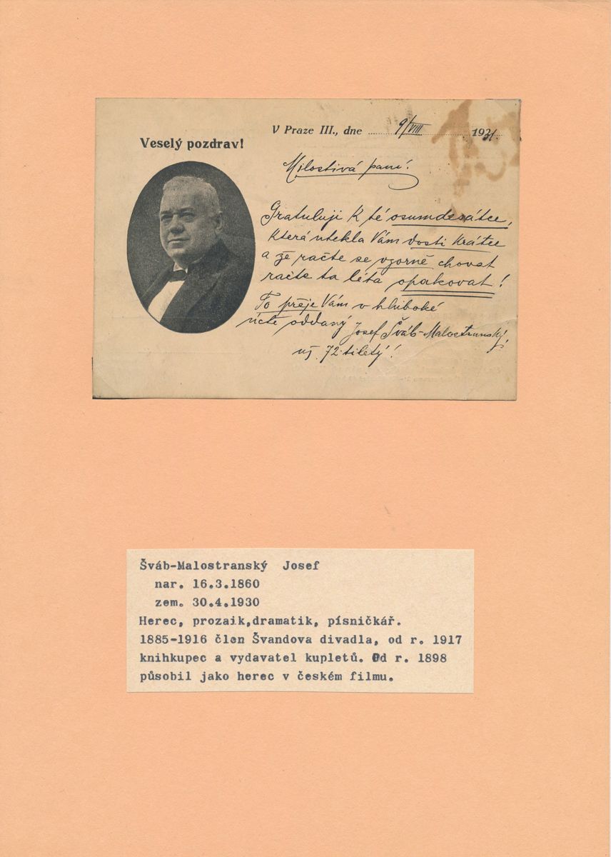 Šváb Josef Malostranský (1860-1932)