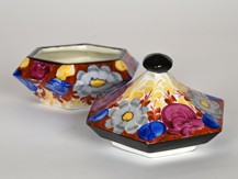 PAVEL JANÁK 1882 - 1956 - ŠESTIBOKÁ KUBISTICKÁ DÓZA