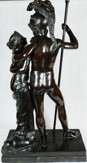 Bronzová socha 124 cm, cca 50 kg