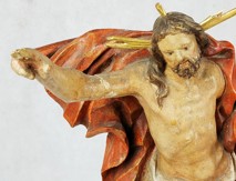 Dřevěná socha Krista 