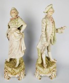 Velké porcelánové párové sošky