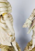 Velké porcelánové párové sošky
