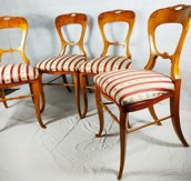 Židle Biedermeier 4x