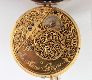 Velké barokní kočárové hodiny 