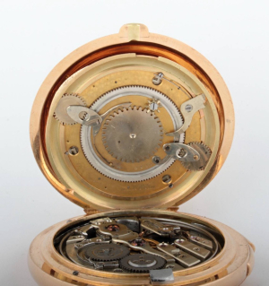 Raritní bicí oboustranné kapesní hodinky Calendrier Breveté