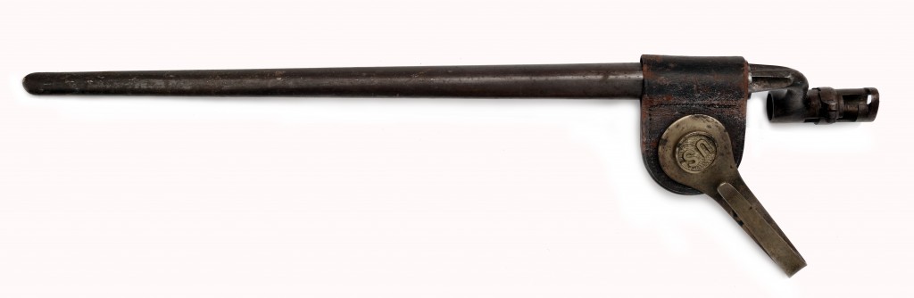 Tulejový bodák vz. 1873 k pušce Springfield s pochvou