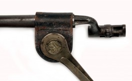 Tulejový bodák vz. 1873 k pušce Springfield s pochvou
