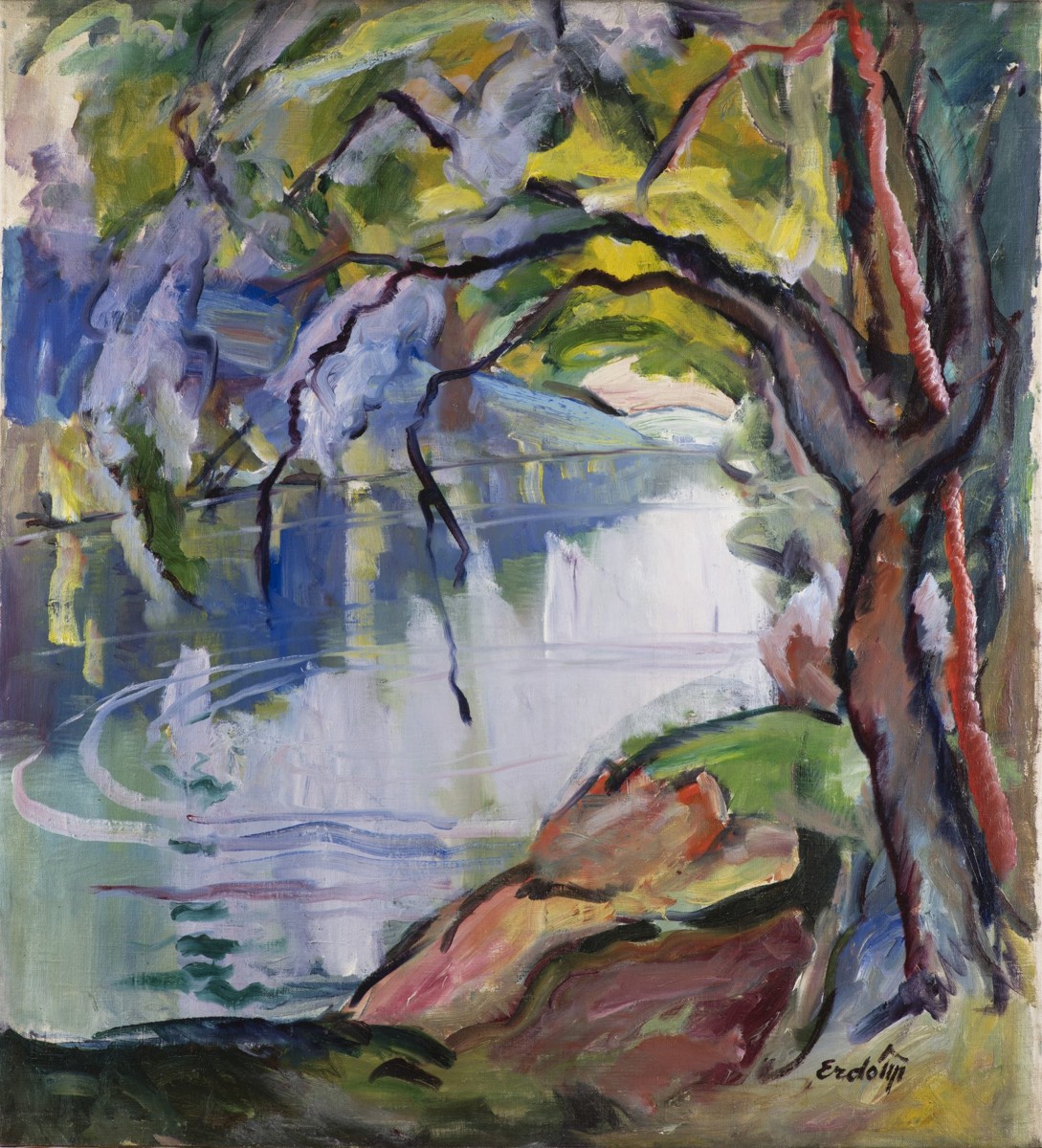 VOJTĚCH ERDÉLYI 1891 - 1955 - STROM U ŘEKY