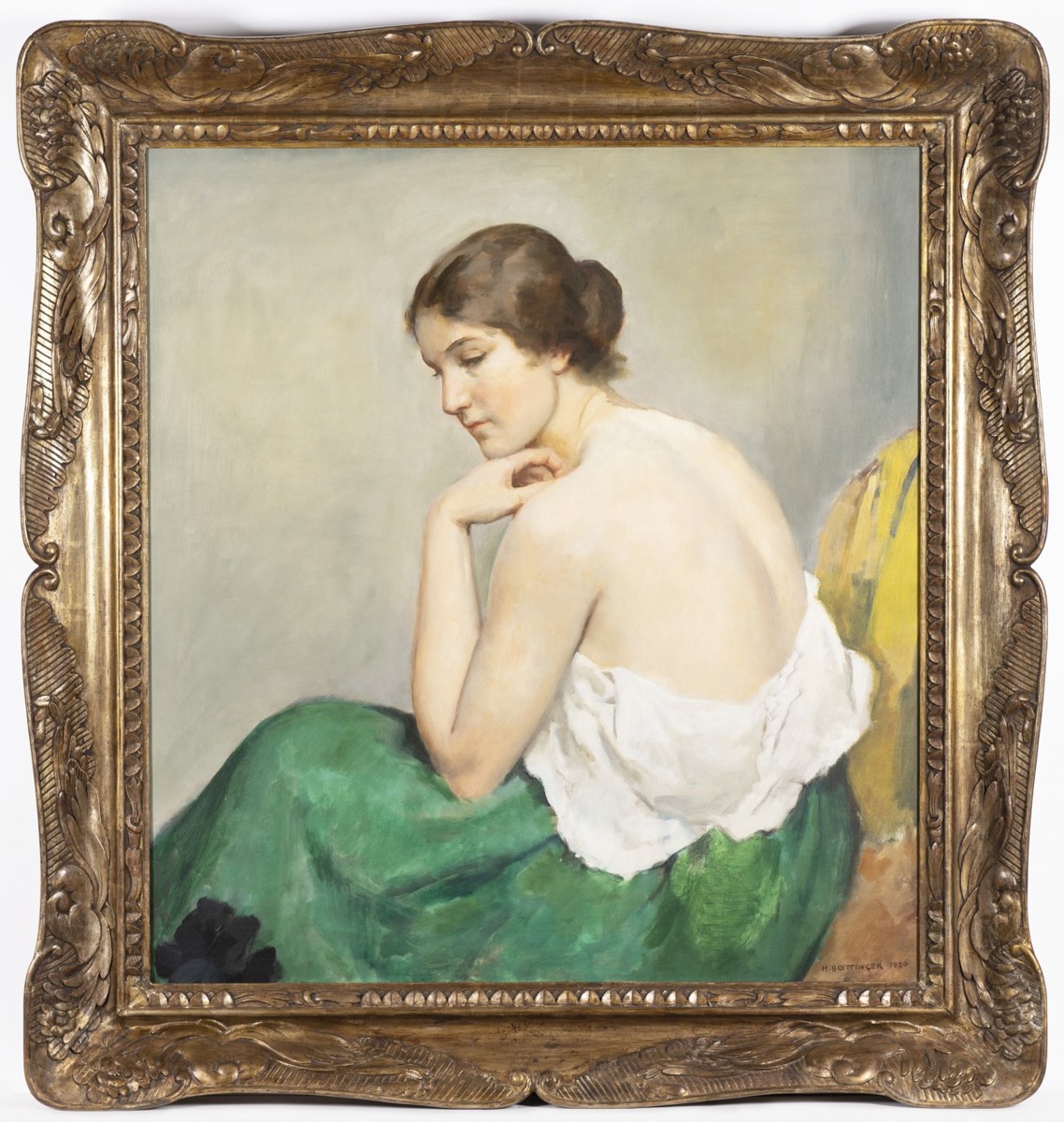HUGO BOETTINGER 1880 - 1934 - PODOBIZNA TANEČNICE MILČI MAYEROVÉ