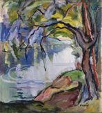 VOJTĚCH ERDÉLYI 1891 - 1955 - STROM U ŘEKY