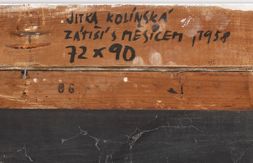 JITKA KOLÍNSKÁ 1930 - 1992 - ZÁTIŠÍ S MĚSÍCEM