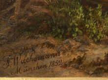 BEDŘICH (FRIEDRICH) WACHSMANN 1820 - 1897 - HORSKÉ ZÁKOUTÍ