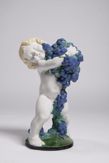 MICHAEL POWOLNY 1871 - 1954 - PUTTO S MODRÝMI HROZNY - PODZIM