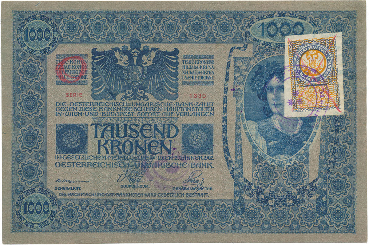 Razítkované R-U bankovky na Balkáně 1919-1921