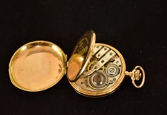 Dámské zlaté kapesní hodinky