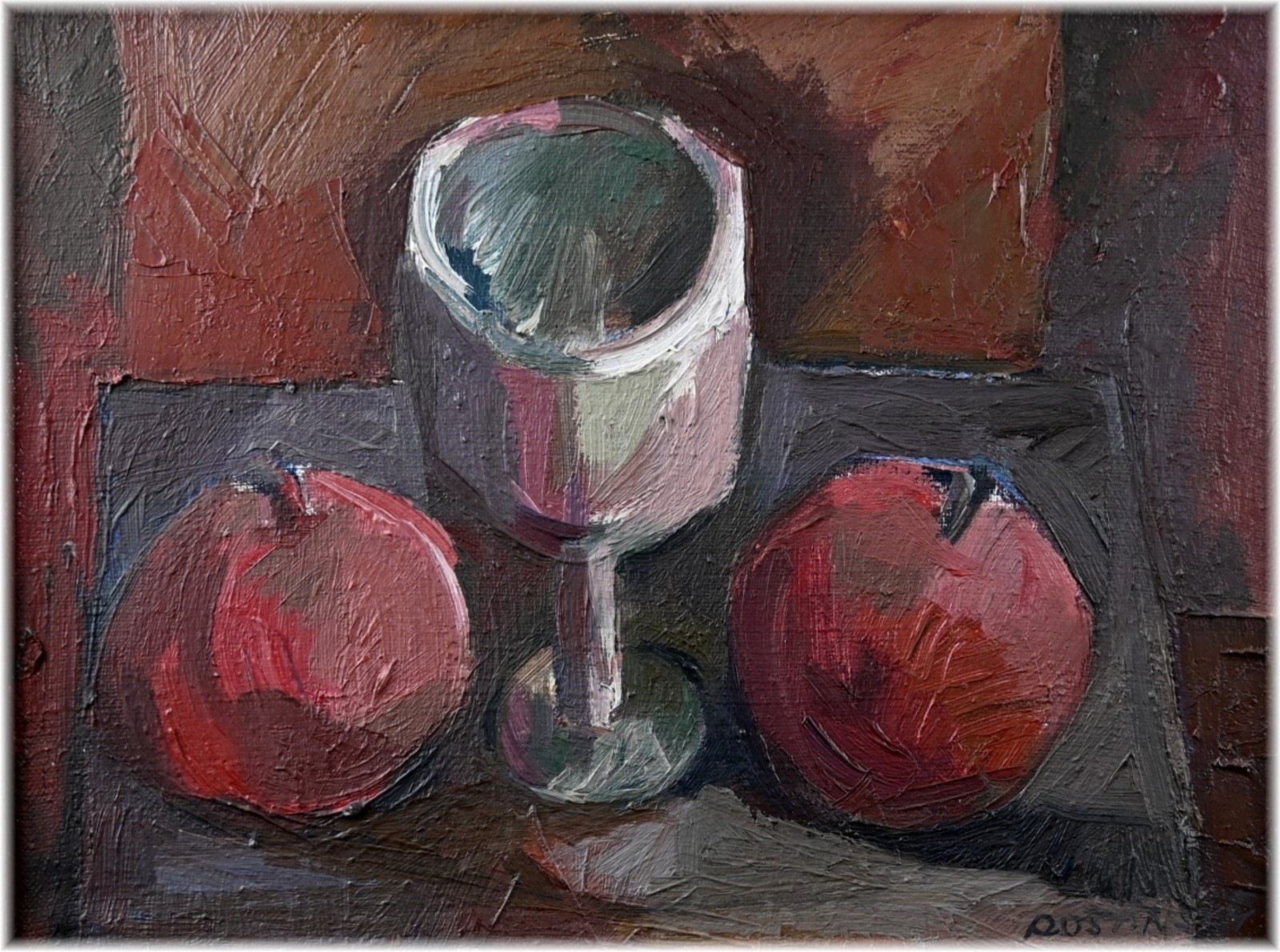 Miroslav Roštínský (1927 - 2005) - Zátiší s pohárem
