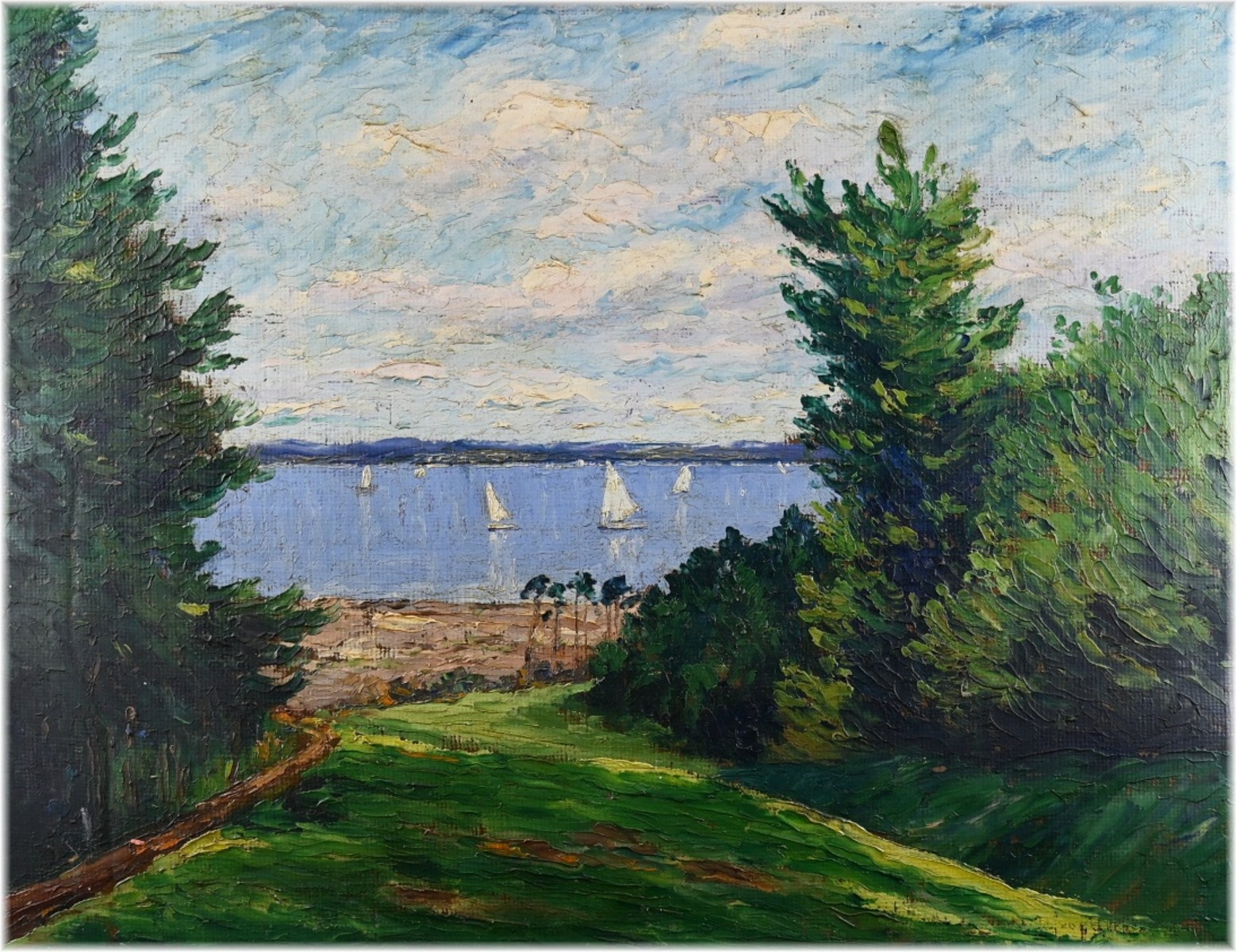 Von Uechtritz-Steinkirch Ulrich (1881-c.1949) Plachetnice na jezeře