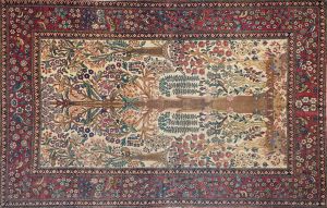 Vzácný orientální koberec s motivem stromu, XI.