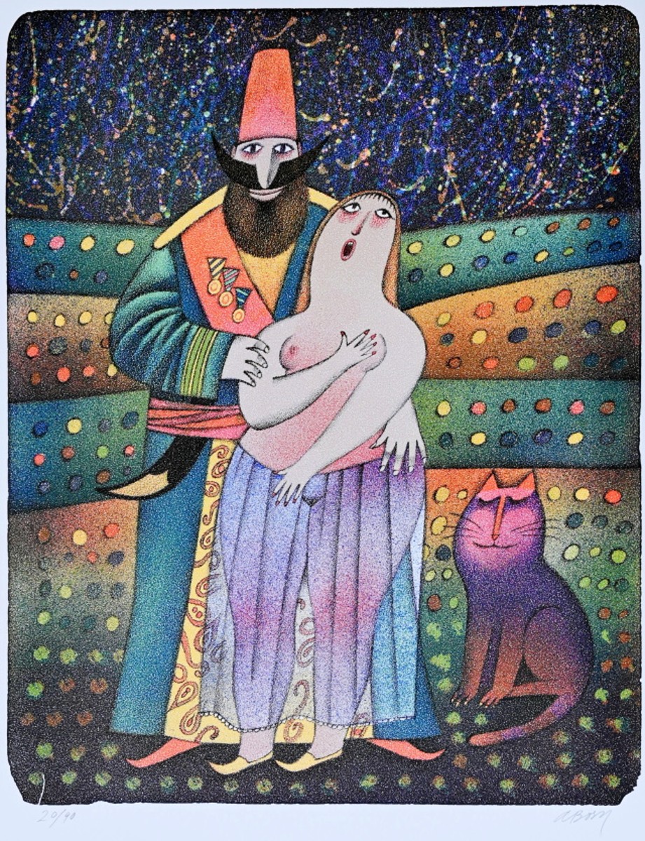 Born Adolf, Turecký důstojník unášející moravsku dívku