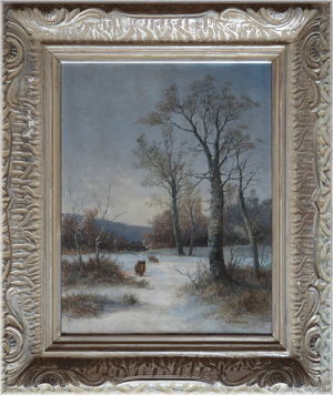 Fischhof Georg (1859 - 1914) , Divočáci v zimě