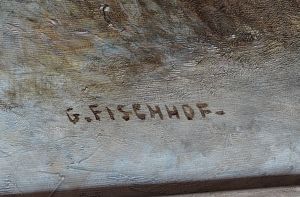 Fischhof Georg (1859 - 1914) , Divočáci v zimě