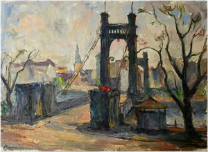 Gabriel Karel (1891 - 1963), Štefánikův řetězový most v Praze