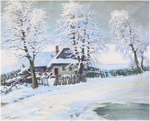Porš Gustav (1888 - 1955), Zima u Olešnice