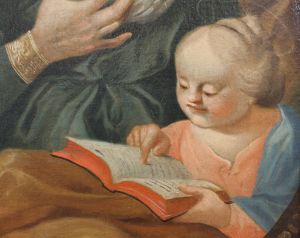 Svatá Anna vyučuje Pannu Marii