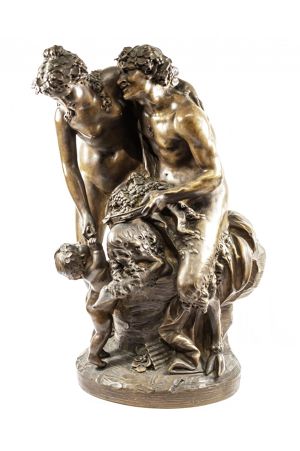 Satyr s rodinou