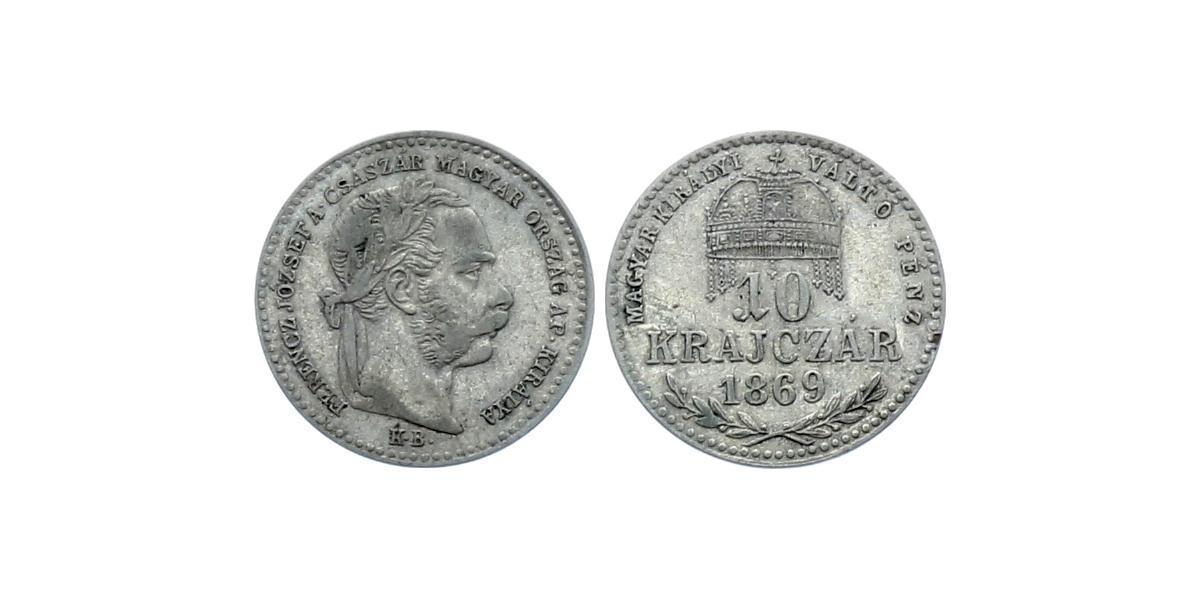 10 Krajczar 1869 