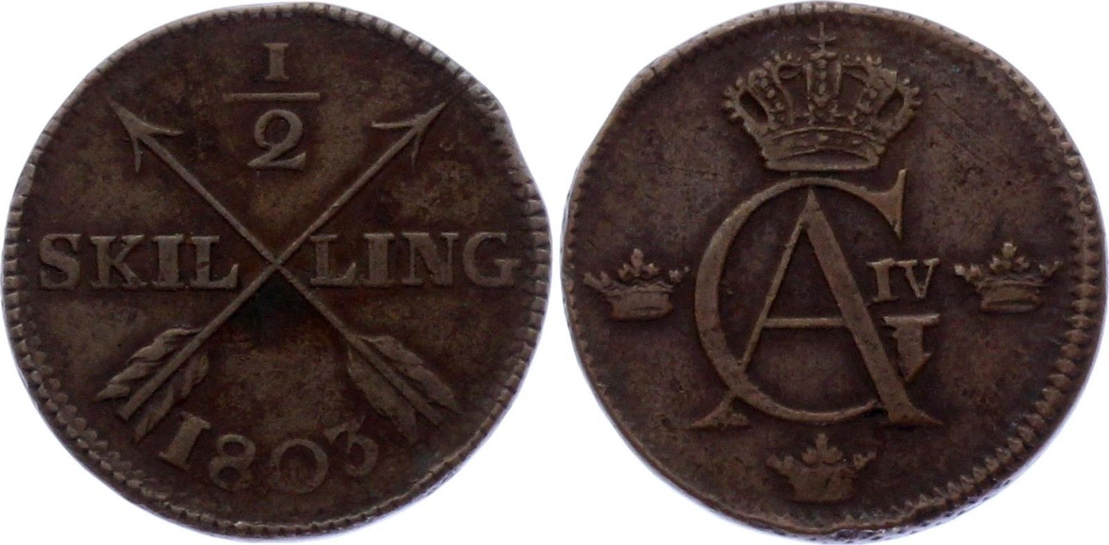 1/2 Skilling 1803 