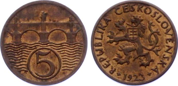 5 Haleru 1923