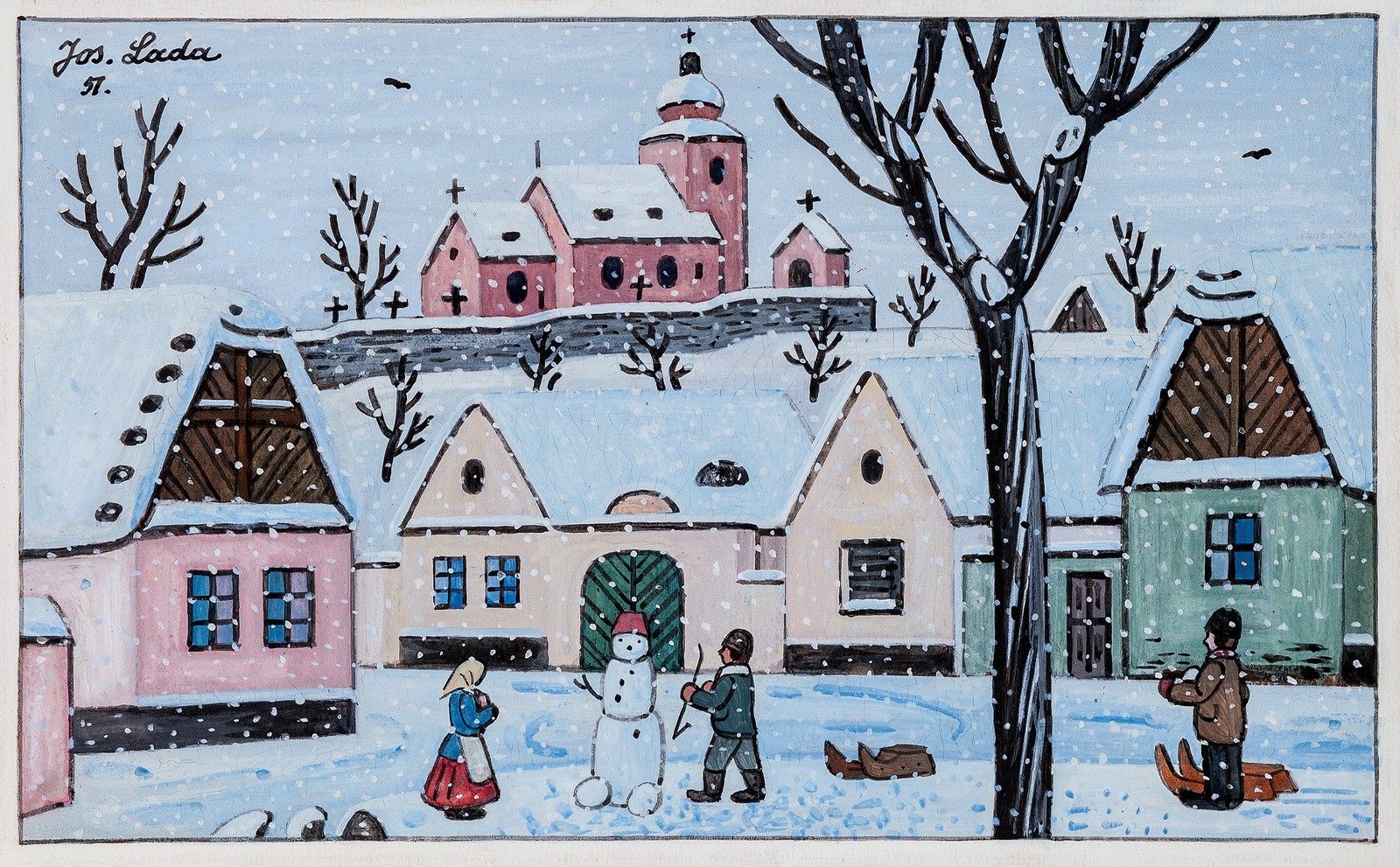 Lada Josef - Stavění sněhuláka