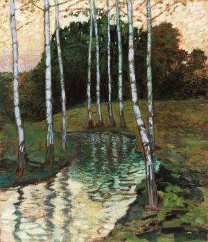 Macoun Gustav - Břízy u potoka