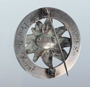 Německý stříbrný odznak XXV Jahre Mitglied Alpenverein
