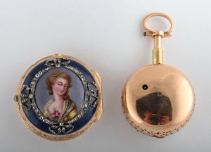 Zlaté bicí kapesní hodinky - Bordie A Geneva