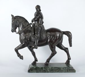Velká bronzová plastika Bartolomeo Colleoni