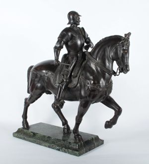 Velká bronzová plastika Bartolomeo Colleoni