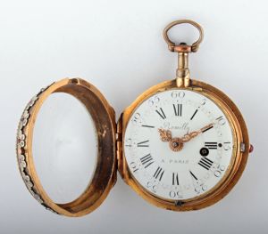 Bohatě zdobené kapesní hodinky - Romilly A Paris