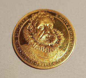 Zlatá medaile s Rudolfem II. 