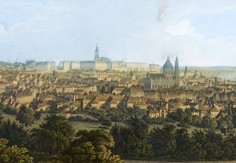Josef Rybička (1817 - 1872 - Panoramatický pohled na Prahu