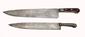 Dva porcovací nože
